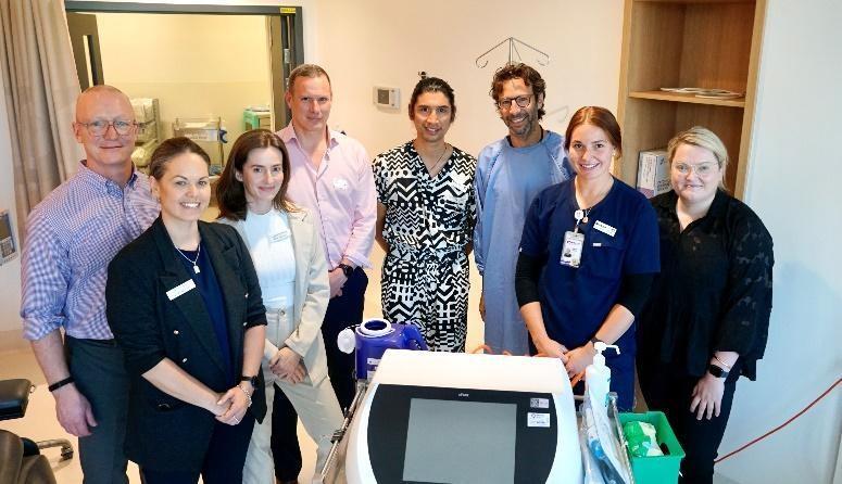Clinical team from Peter MacCallum Cancer Centre led by Dr Hayden Snow
